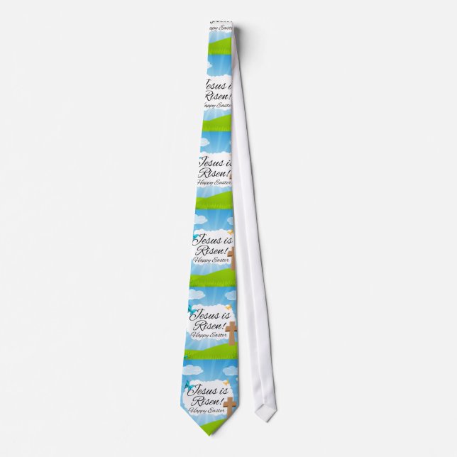 Jesus is Risen, Christian Easter Tie (Front)