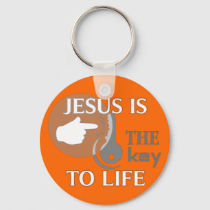 JESUS IS THE KEY TO LIFE KEYCHAIN