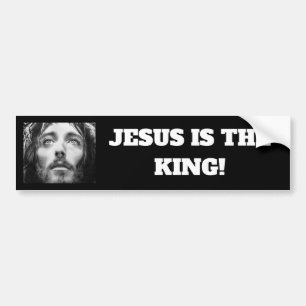 "Jesus is the King" Vinyl Bumper Sticker