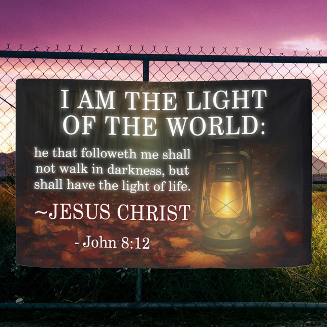 Jesus Is The Light Bible Verse Christian Church Banner (Creator Uploaded)
