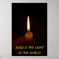JESUS IS THE LIGHT OF THE WORLD... Religious poste