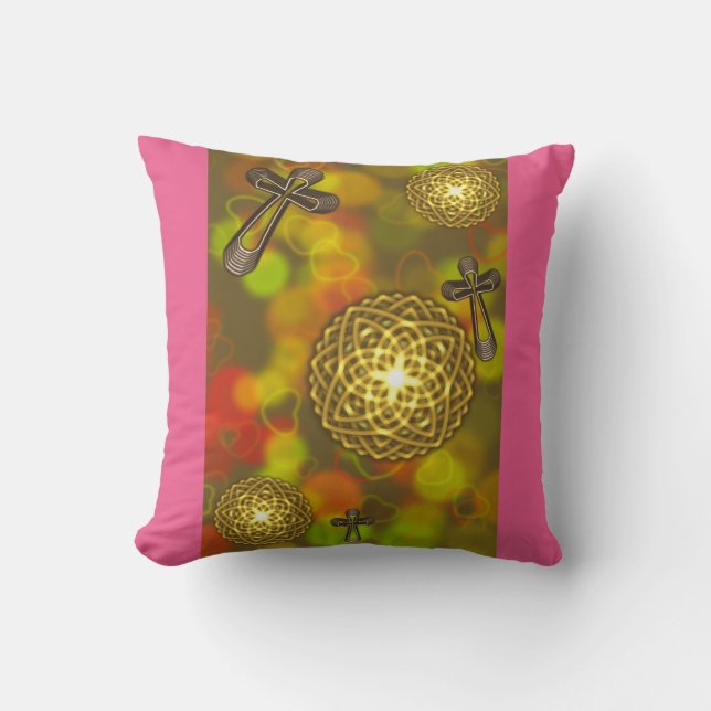 Jesus is the light that I seek  Throw Pillow (Front)