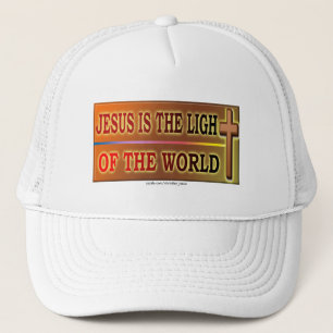 JESUS IS THE LIGHT TRUCKER HAT