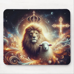 Jesus is the Lion and the Lamb Mouse Pad