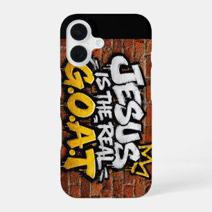 Jesus is the real G.O.A.T iPhone 16 Case