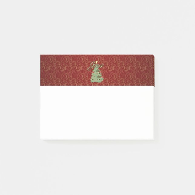 Jesus is the Reason Christian Christmas Post-it Notes (Front)