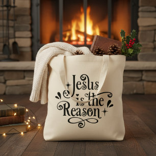 Jesus is the Reason Christian Tote Bag