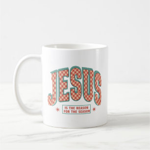 Jesus Is The Reason Christmas Christian Retro  Coffee Mug