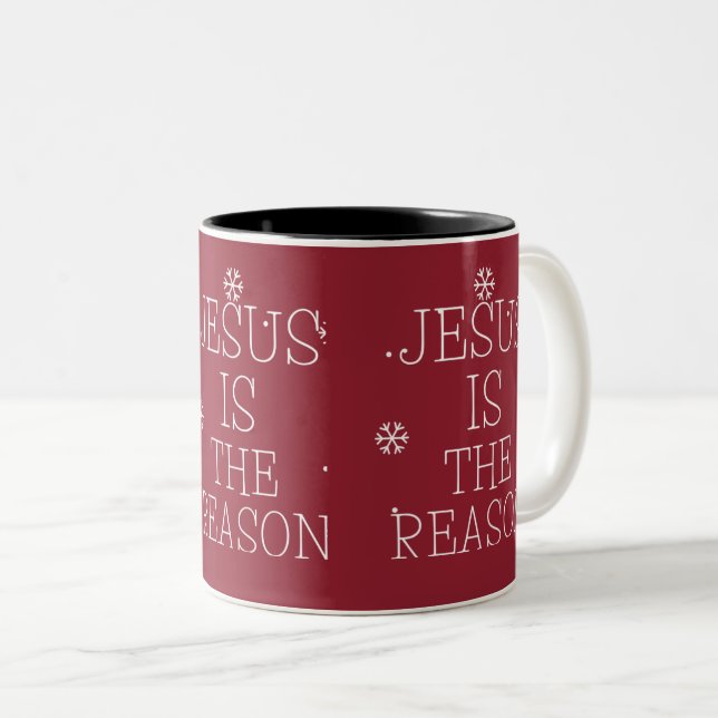 JESUS IS THE REASON CHRISTMAS MUG (Front Right)