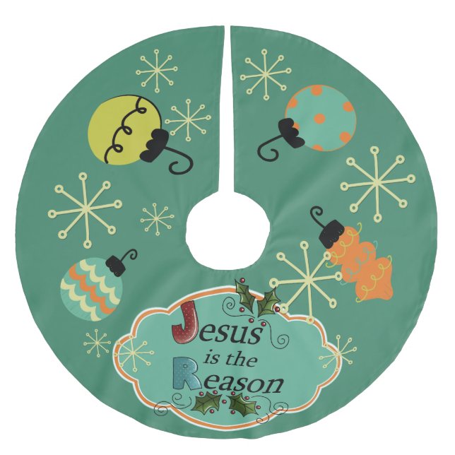 Jesus is the Reason Christmas Tree Skirt (Front)
