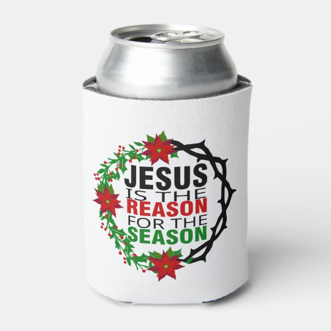 Jesus is the Reason for the Season Can Cooler (Can Front)