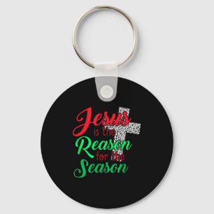 Jesus Is The Reason For The Season Christian Chris Keychain