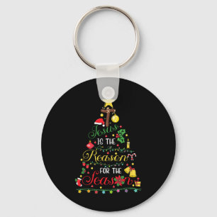 Jesus Is The Reason For The Season Christian Faith Keychain