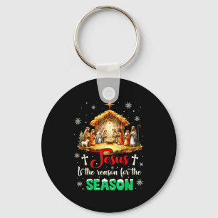 Jesus Is The Reason For The Season Christian Faith Keychain