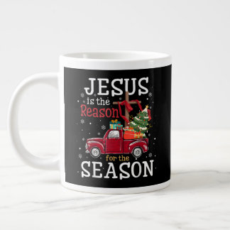 Jesus is The Reason for The Season Christian Faith Large Coffee Mug