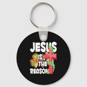 Jesus Is The Reason For The Season Christian Keychain