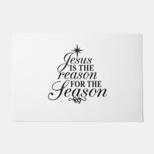 Jesus Is The Reason For The Season Christmas  Doormat