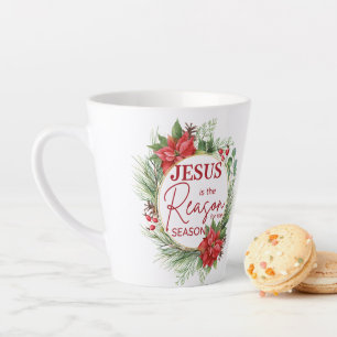 Jesus is the Reason for the Season Christmas Latte Mug