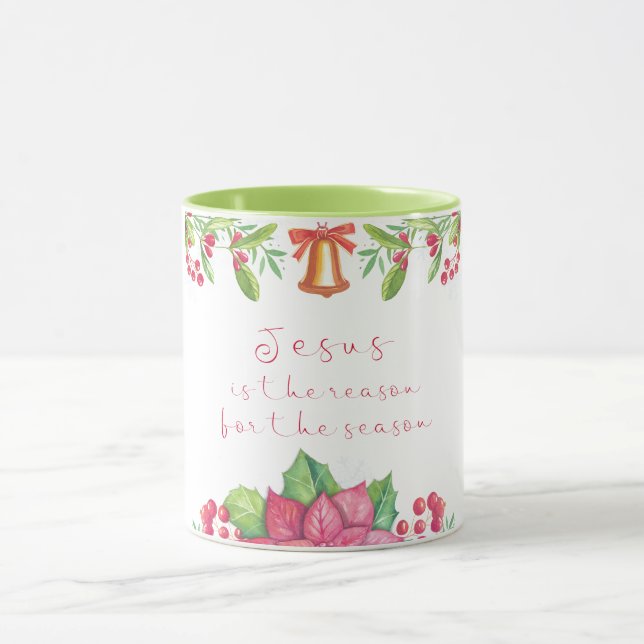 Jesus is the reason for the season Christmas Mug (Center)