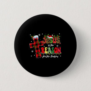 Jesus Is The Reason For The Season Christmas Xmas 2 Inch Round Button