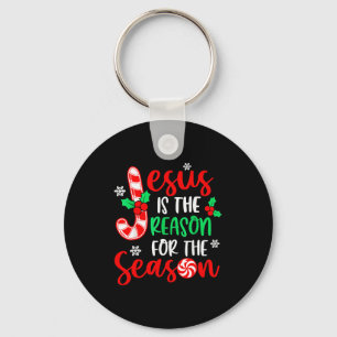 Jesus Is The Reason For The Season Christmas Xmas Keychain
