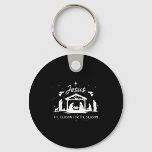 Jesus Is The Reason For The Season Christmas Xmas Keychain
