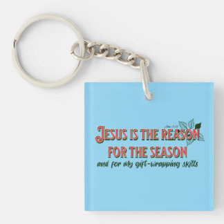  Jesus is The Reason For The Season- Gift-Wrapping Keychain