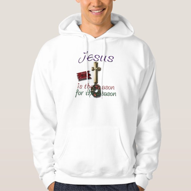 Jesus is the Reason for the Season Hoodie Jacket (Front)