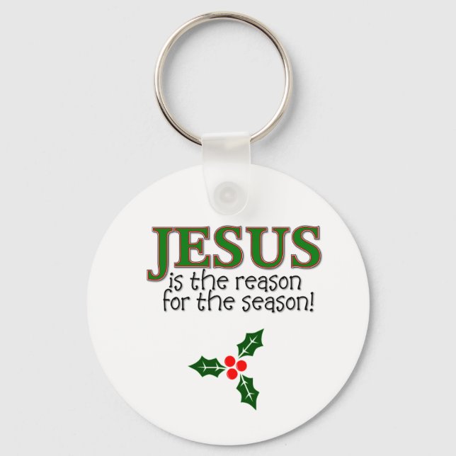 Jesus Is The Reason For The Season Keychain (Front)