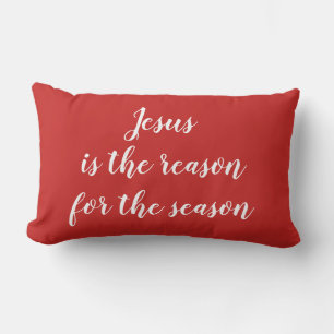 Jesus is the Reason for the Season Lumbar Pillow