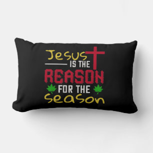Jesus Is The Reason For The Season Lumbar Pillow