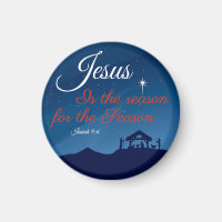 Jesus is The Reason for the Season Magnet