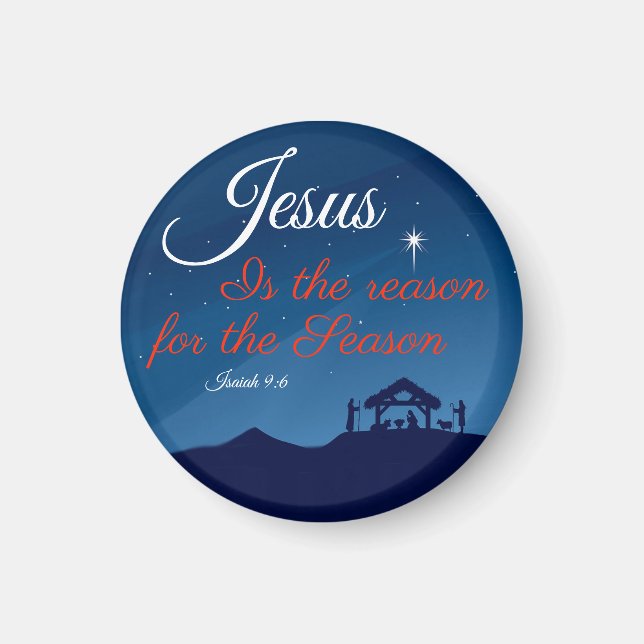 Jesus is The Reason for the Season Magnet (Front)
