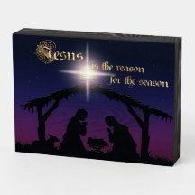 Jesus is the Reason for the Season Nativity Sign