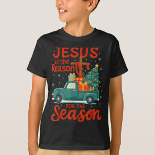 Jesus Is The Reason For The Season Pajamas Kids Ch T-Shirt
