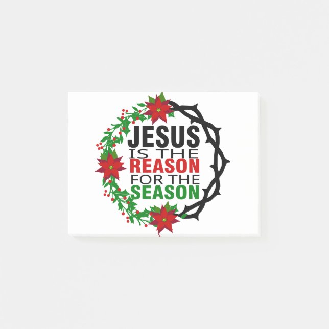 Jesus is the Reason for the Season Post-it Notes (Front)
