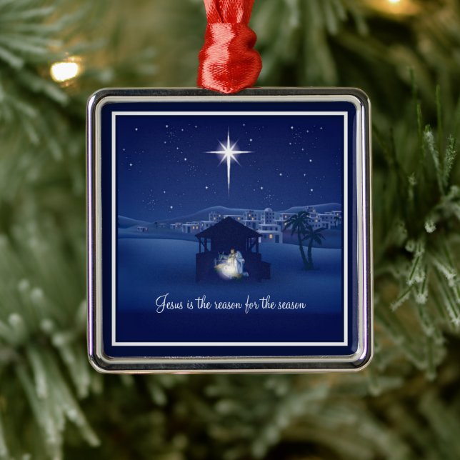 Jesus is the reason Nativity Ornament (Tree)