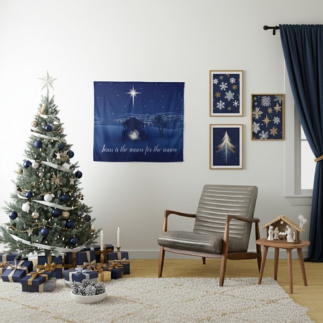 Jesus is the reason Nativity Tapestry (Creator Uploaded)