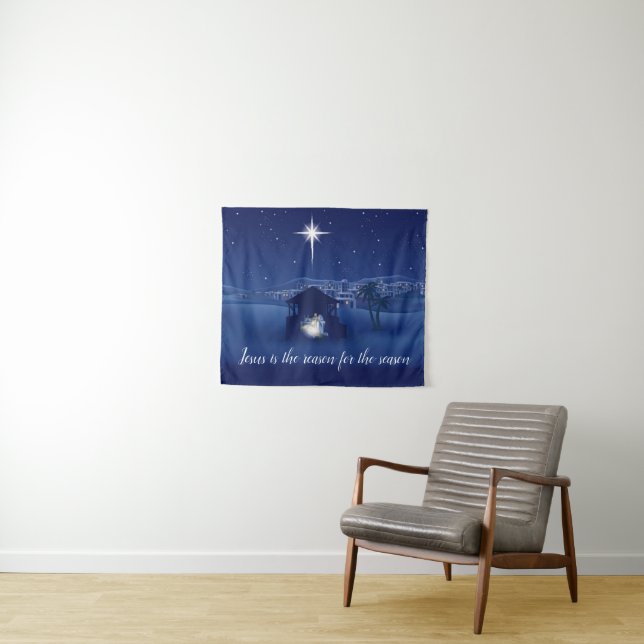 Jesus is the reason Nativity Tapestry (In Situ (Horizontal))
