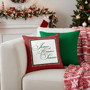 Jesus is the reason throw pillow