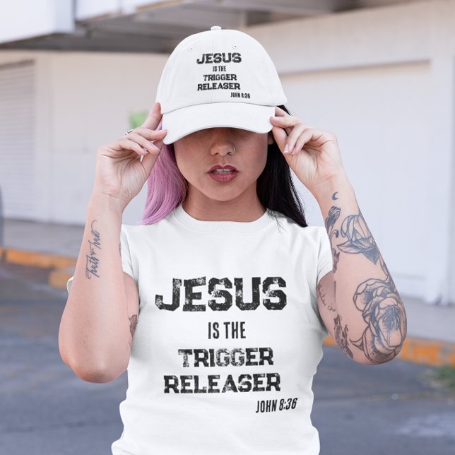 Jesus is the Trigger Releaser Faith Scripture T-Shirt (Creator Uploaded)