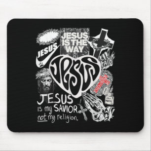 Jesus Is The Way Christian Bible Verse God Faith W Mouse Pad