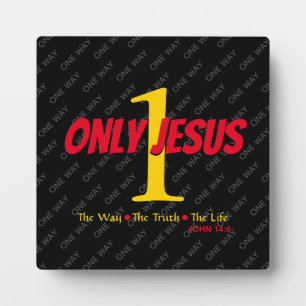 Jesus Is The Way Christian Plaque