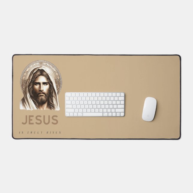 Jesus is truly risen! desk mat (Keyboard & Mouse)