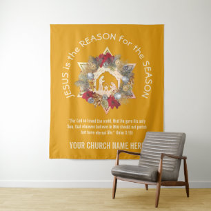 JÉSUS JAUNE EST LA RAISON DE LA Tapisserie DE Noël