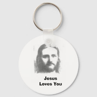 jesus, Jesus Loves You Keychain