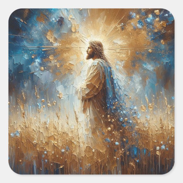 Jesus - Jesus Series Art Collection Square Sticker (Front)