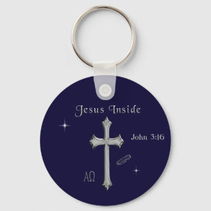 Jesus John 3:16 Keychain