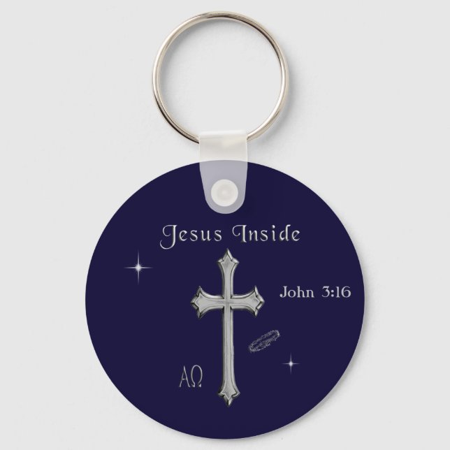 Jesus John 3:16 Keychain (Front)