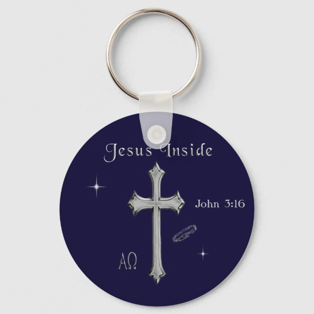 Jesus John 3:16 Keychain (Front)